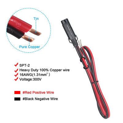 STP-2 18/16AWG SAE a cable de energía solar desechado enlatado 12V