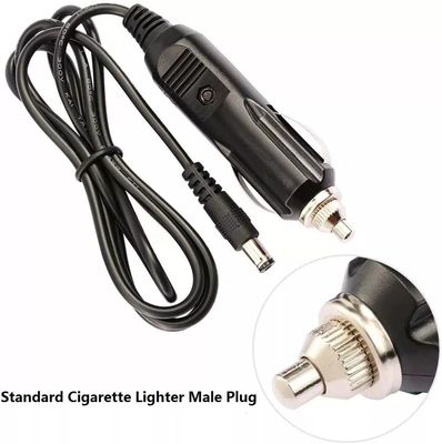 Cable portátil DC12V para encendedor de cigarrillos de automóviles con conector de 5,5 mm * 2,1 mm