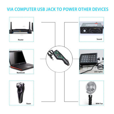 12VDC 24VDC encendedor de cigarrillos automático para Jack DC 2.1mm Cable de alimentación de cigarros