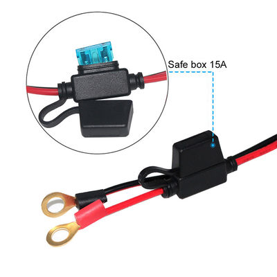 Cargador de batería 15A Sae con cable de extensión de terminal de O Ring 2 pies
