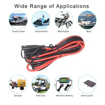 12V 24V SAE 2Pin Cable de energía solar de desconexión rápida con conector de liberación con chaqueta de PVC