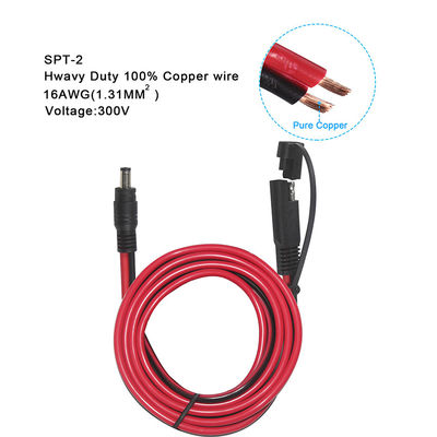 SAE a DC 5521 Adaptador coaxial Cable de energía solar de 10 pies de liberación rápida Desconectar