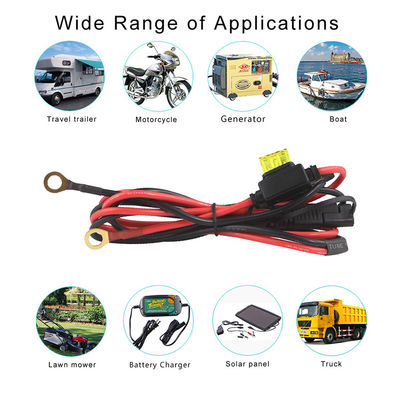 2468 20AWG SAE 2 cables de extensión de pines con llaves de alambre de ojo personalizado