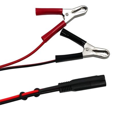 SAE a los clips de cocodrilo Cable de energía solar 2Pin conector 1,5 pies de longitud