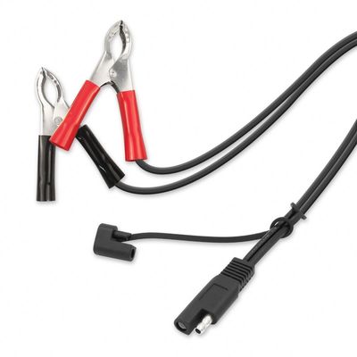 SAE a los clips de cocodrilo Cable de energía solar 2Pin conector 1,5 pies de longitud