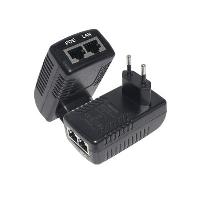 Puerto de conexión POE inyector splitter Poe inyector adaptador 12V 24V 30W 48V 1A