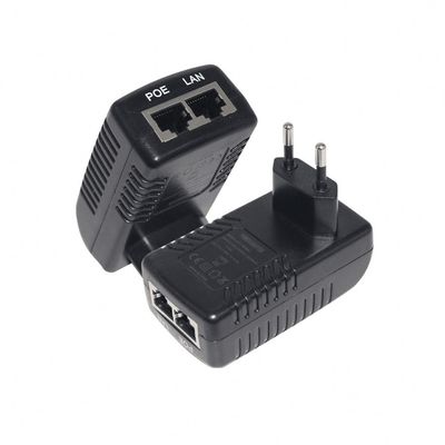 Adaptador de energía POE de 10/100Mbps 24V1A Adaptador de energía de conmutación EU