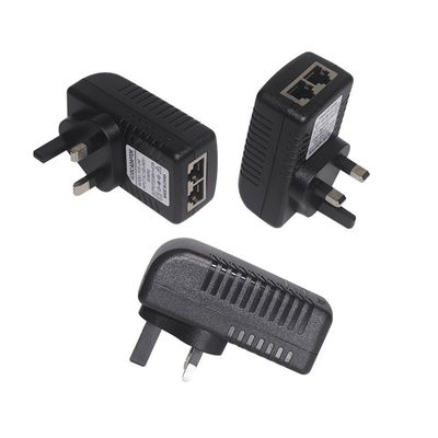 Adaptador de energía POE de 10/100Mbps 24V1A Adaptador de energía de conmutación EU
