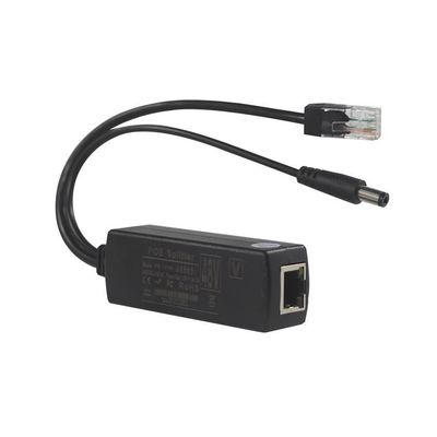 Inyector de POE a prueba de agua Splitter 100Mbps Seguridad 12W Y Splitter Adaptador Poe