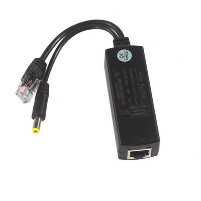 Inyector de POE a prueba de agua Splitter 100Mbps Seguridad 12W Y Splitter Adaptador Poe