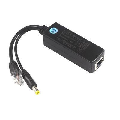 Inyector de POE a prueba de agua Splitter 100Mbps Seguridad 12W Y Splitter Adaptador Poe