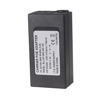 110V-240V 50-60Hz 24V 1A POE Adaptador de inyector para seguridad CCTV cámara IP