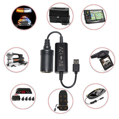 USB a cigarro conexión femenina 5v a 12v convertidor USB OEM / ODM disponible