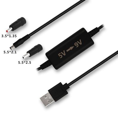 8m USB a DC Cable de alimentación Aumentar su router WIFI y la cámara con 5V a 12V Convertidor