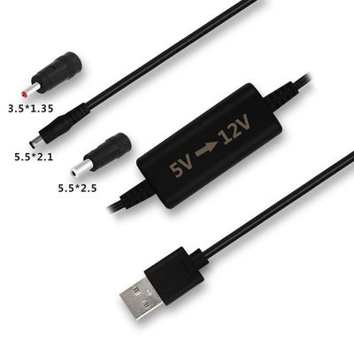 8m USB a DC Cable de alimentación Aumentar su router WIFI y la cámara con 5V a 12V Convertidor