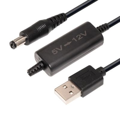 Cable de conversión de energía USB de 5V a 12V DC con conector USB 2.0 y conductor de cobre puro