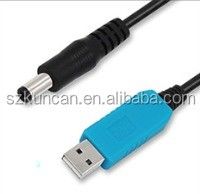 Convertidor USB de 3A 2.1mm de 5 voltios a 9 voltios para el cable de voltaje USB