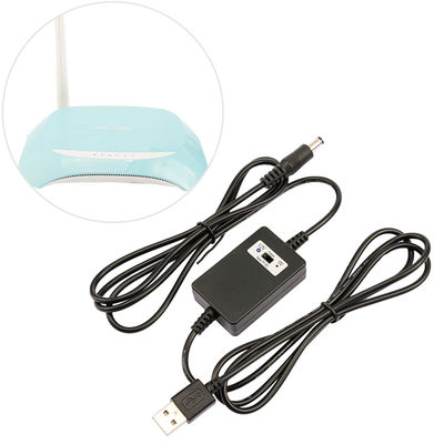 Conversor de voltaje Boost Buck DC 5V a 12V 2A Cable de potencia para módem Wifi para automóviles