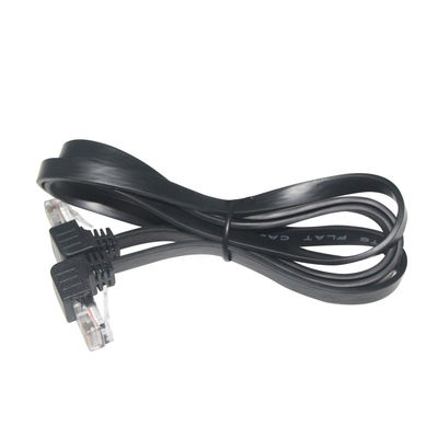 Cat5e/Cat6/Cat7/Cat8 Cable de alta velocidad de LAN RJ45 Cable de parche de 90 grados de 1 a 10 m