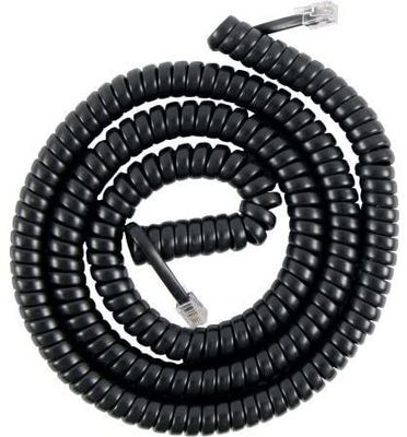 12FT cable de módem telefónico cable telefónico en espiral 24AWG-28AWG