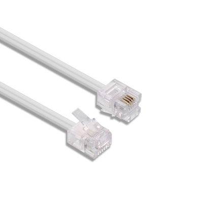 Cable de extensión telefónica estándar 4P4C 4P2C 6P2C 6P4C 24AWG-28AWG