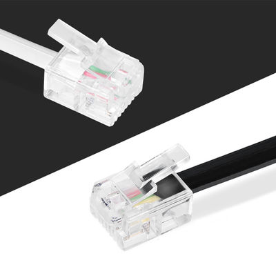 Cable de extensión telefónica estándar 4P4C 4P2C 6P2C 6P4C 24AWG-28AWG