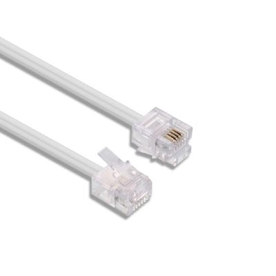 10M 2 pareja 4 núcleos Teléfono plano Cable de cobre Teléfono fijo Cable de extensión