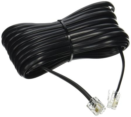 1 metro 24AWG Teléfono cable plano Teléfono cordón de parche RJ12 a RI12 6P6C