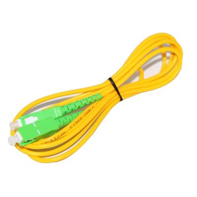 Modo único SC a SC Cable de fibra óptica de 3 metros para transferencia de datos sin problemas