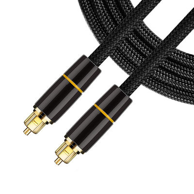 Modo único 24k Cable de audio de fibra óptica dorada para interfaz digital