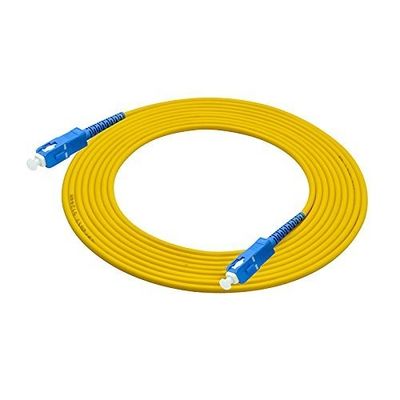 Cable de fibra óptica simple de modo único Cable de salto de fibra de 10 pies de conector SC a SC