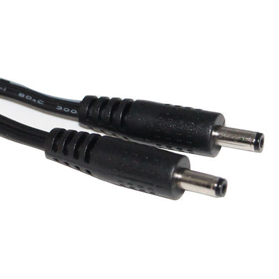 1m/2m/5m Cable de extensión DC de macho a macho con chaqueta de PVC y diámetro de 3,5*1,35mm