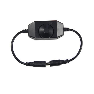 Cable de alimentación CC macho a hembra con interruptor atenuador 5.5x2.1mm