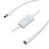 Cable de extensión de 12V DC personalizado 5.5*2.5 mm Hombre a mujer con interruptor de 120cm