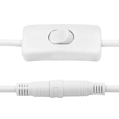 Cable de extensión de 12V DC personalizado 5.5*2.5 mm Hombre a mujer con interruptor de 120cm