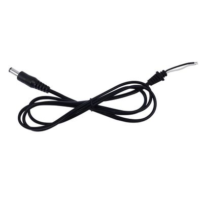 Conector DC5521 de enchufe para cable de cable de alimentación de extremo abierto con conductor de cobre