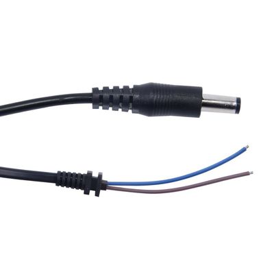 Conector DC5521 de enchufe para cable de cable de alimentación de extremo abierto con conductor de cobre