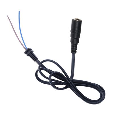 Conector DC5521 de enchufe para cable de cable de alimentación de extremo abierto con conductor de cobre