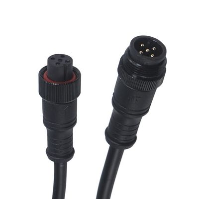 4pin 5pin 6pin rectas de conector de conexión masculina M8 conector a prueba de agua 60cm IP65 IP66