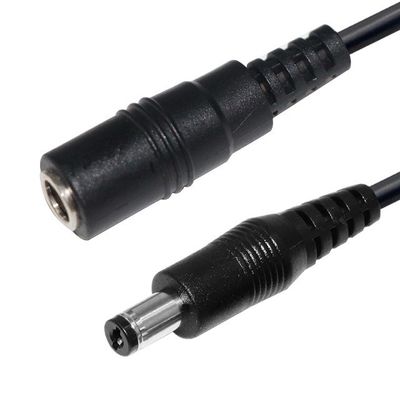 20AWG DC Power 5525 DC Plug Cable de extensión de hombre a mujer 5.5mm * 2.5mm