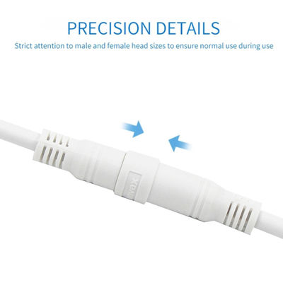 Cable de alimentación de corriente continua masculino a femenino personalizable con conector de toma de corriente