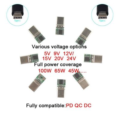 20V 15V 9V 5V PD Cable de carga USB Tipo C 3.1 Hombre a DC Hombre 5521 5525mm Conector
