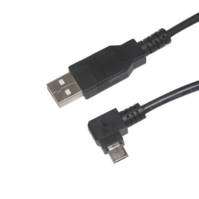 Cable de datos Micro-USB negro para cámara y MP3 1m 1.5m Protección de trenzas