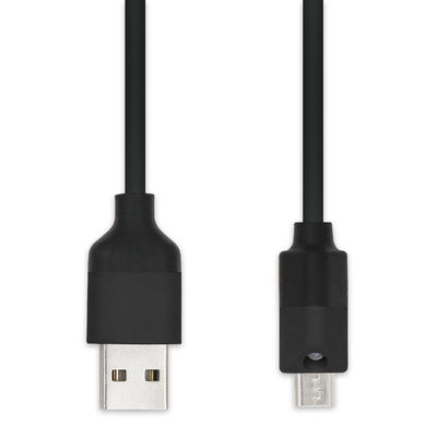 Cable de datos Micro-USB negro para cámara y MP3 1m 1.5m Protección de trenzas