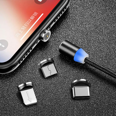 3 en 1 cargador cable de teléfono usb cable de cargador de teléfono magnético para dispositivos móviles