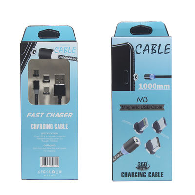 3 en 1 cargador cable de teléfono usb cable de cargador de teléfono magnético para dispositivos móviles