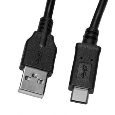 Cable de carga rápida de tipo C de protección por papel de aluminio 1m/3m Blanco/Nego