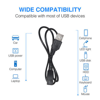OEM ODM teléfonos celulares extensión cable de datos USB de hombre a mujer carga rápida de energía