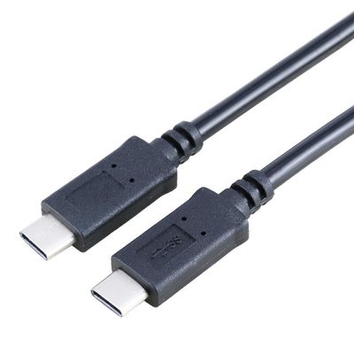 1m/2m/10ft USB 3.0 Cable de datos tipo C a C Cable USB para transferencia de datos de alta velocidad