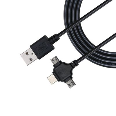 0.5m USB 2.0 de carga rápida Cable de datos USB 3 en 1 Cable de carga USB